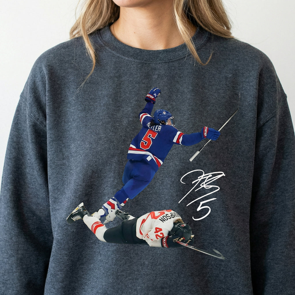USA Women’s Hockey Hilary Knight Graphic T-Shirt – Vintage product image 5
