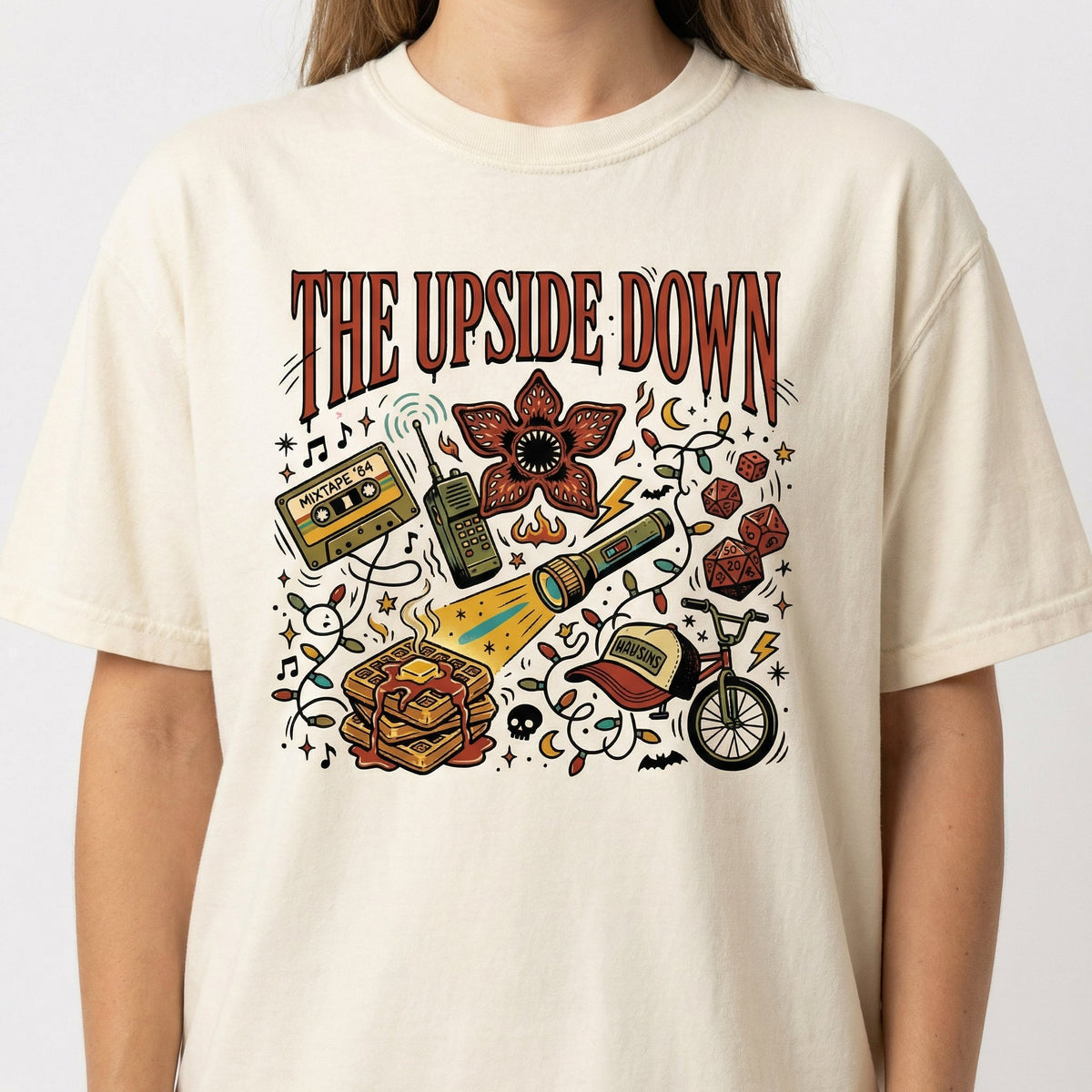 Upside Down Inspired Christmas T-Shirt - Retro Sci Fi product image 3