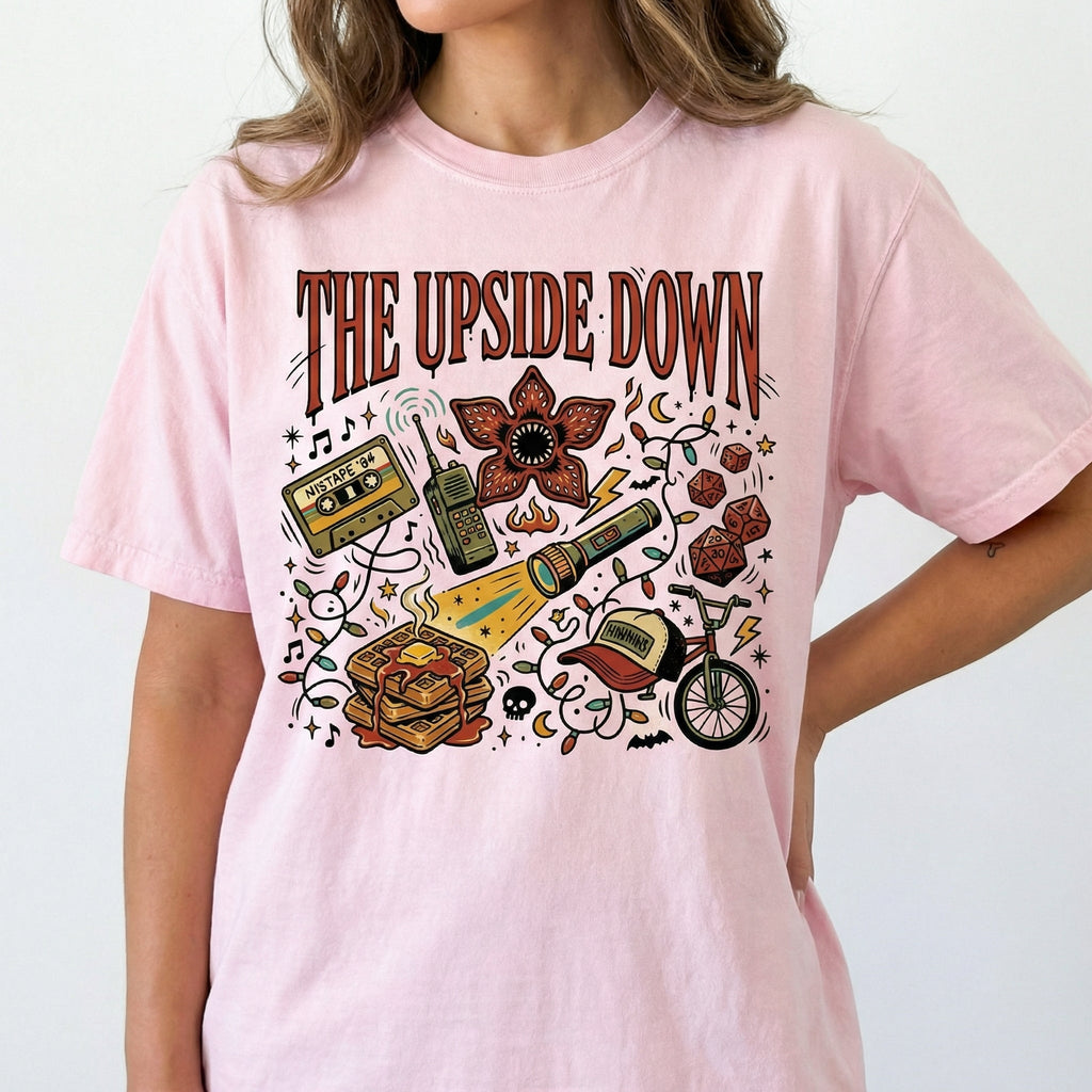 Upside Down Inspired Christmas T-Shirt - Retro Sci Fi product image 6