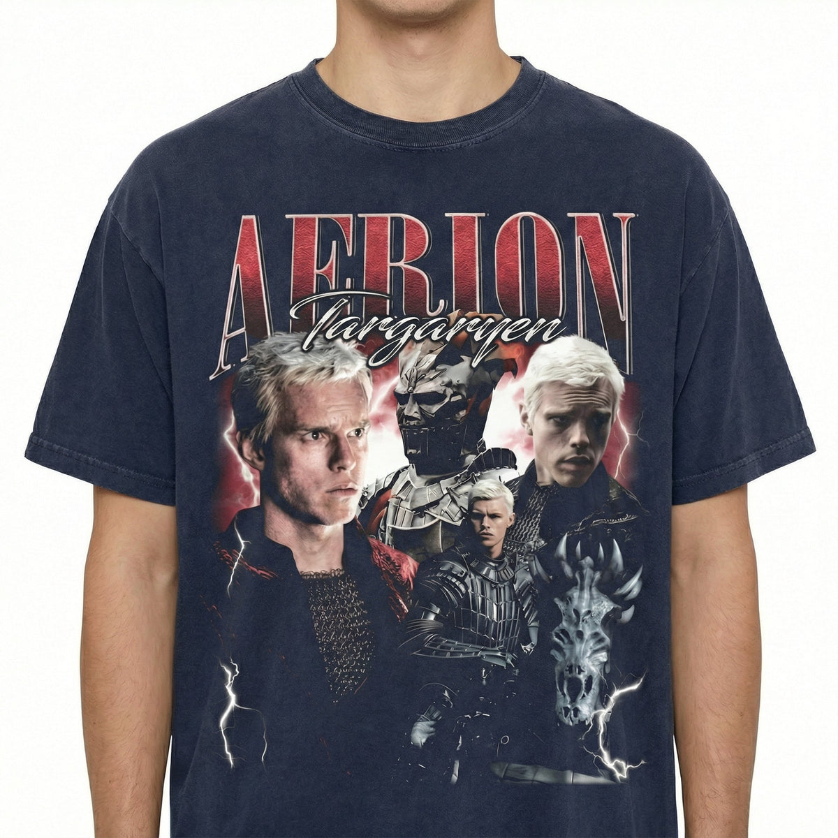 Vintage 90s Aerion Targaryen Dragon Fantasy T-Shirt – product image 3