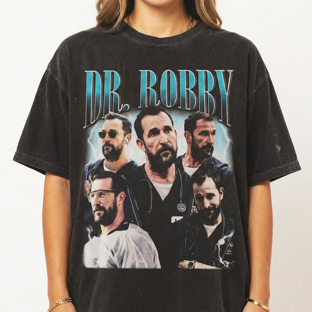 Vintage 90s Dr. Robby Doctor Graphic T-Shirt – Retro Unisex product image 1