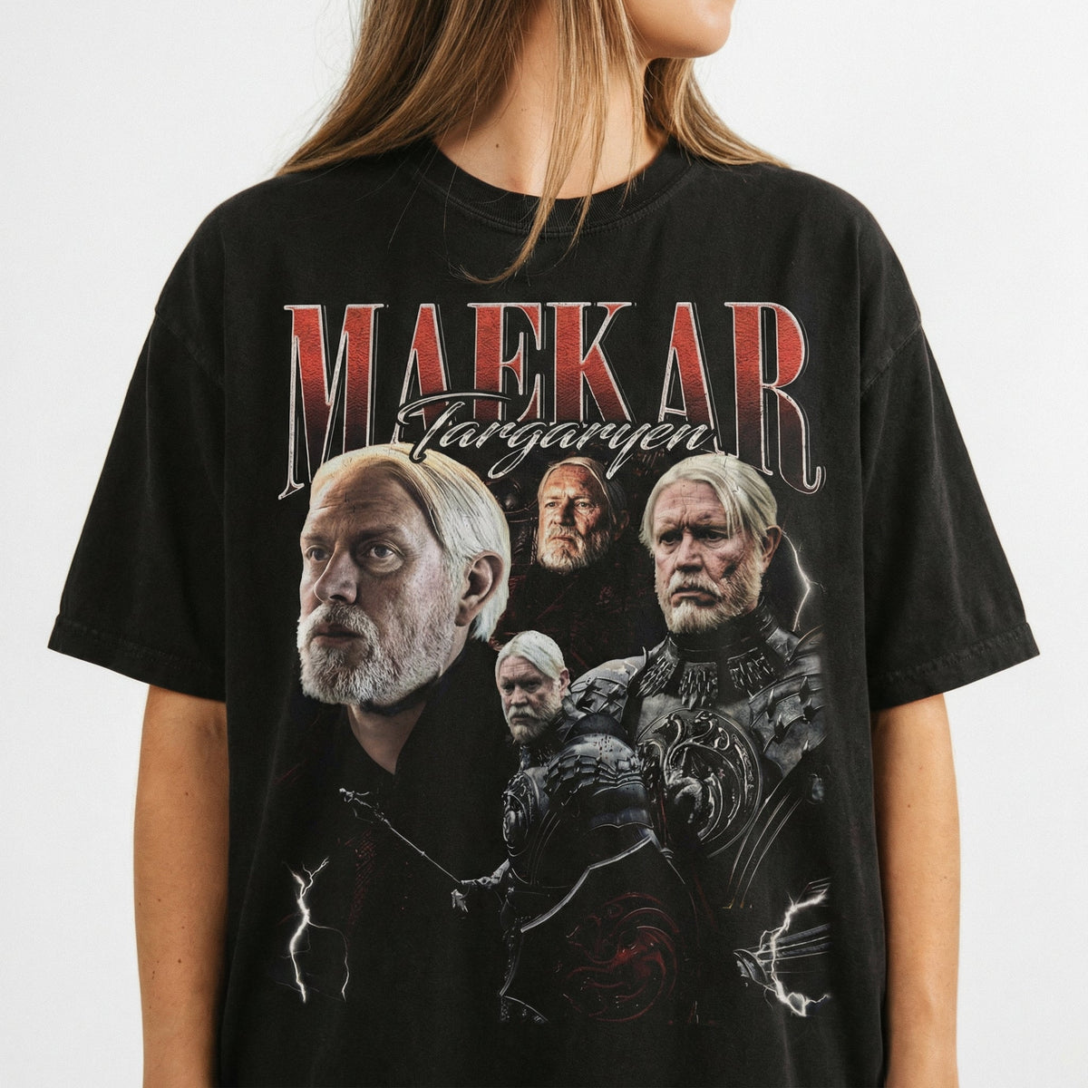 Vintage 90s Targaryen Fantasy Dragon Graphic T-Shirt – product image 1