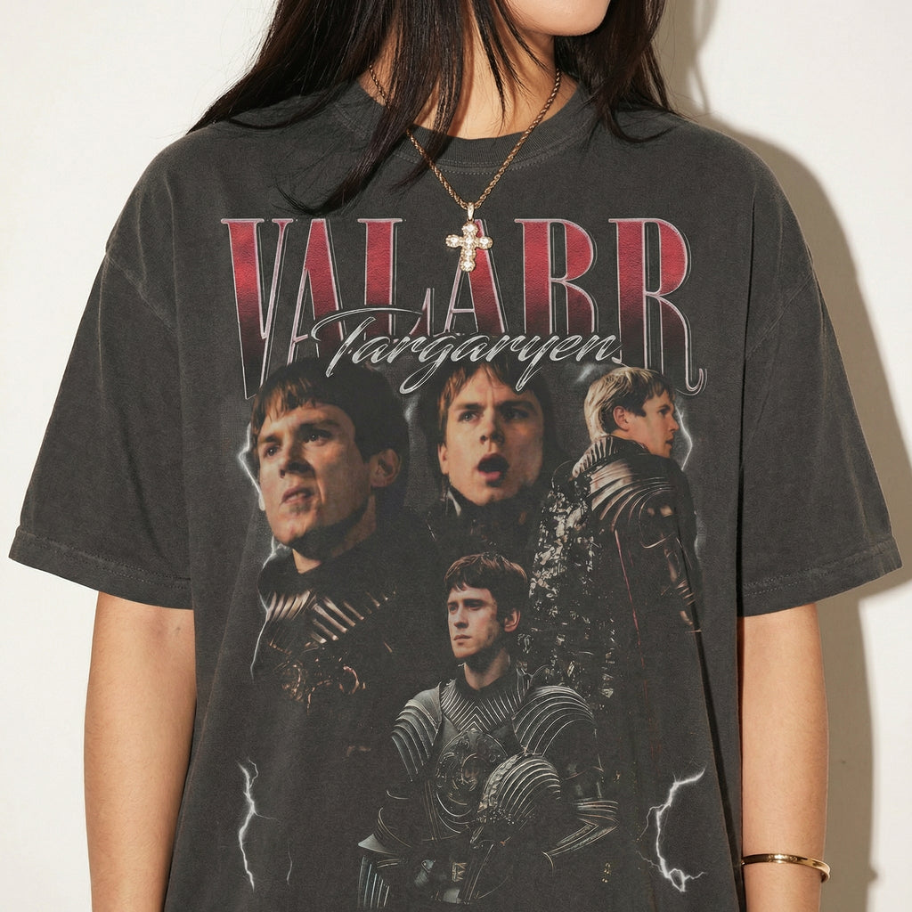 Vintage 90s Valarr Targaryen Dragon Knight Graphic T-Shirt product image 3