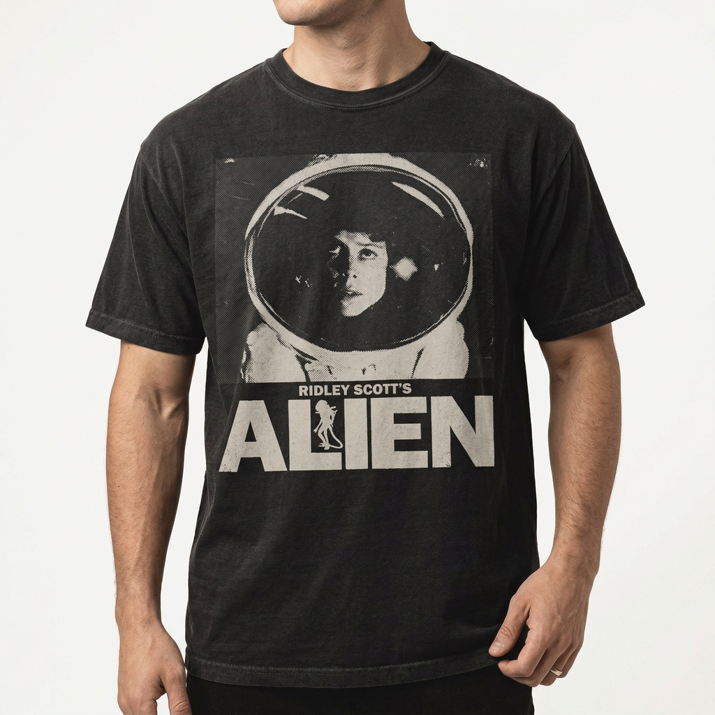 Vintage Alien Movie T-Shirt – Retro Sci-Fi Horror Graphic product image 4
