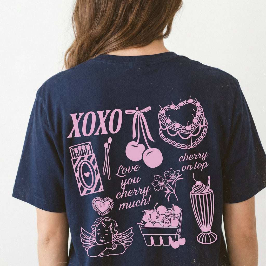 Vintage Coquette Valentine Sweatshirt – Cherry Cake XOXO product image 2