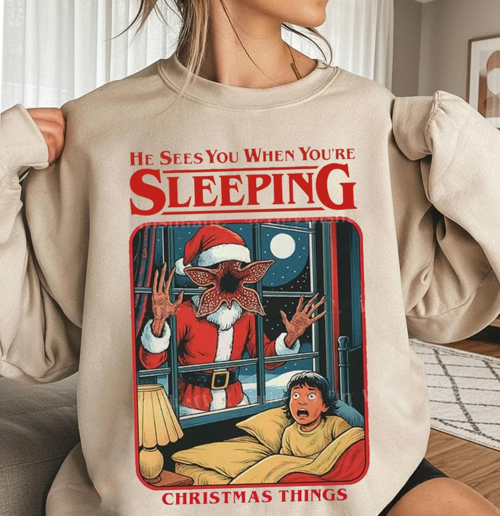 Vintage Creepy Christmas Sweatshirt – Retro Holiday product image 2