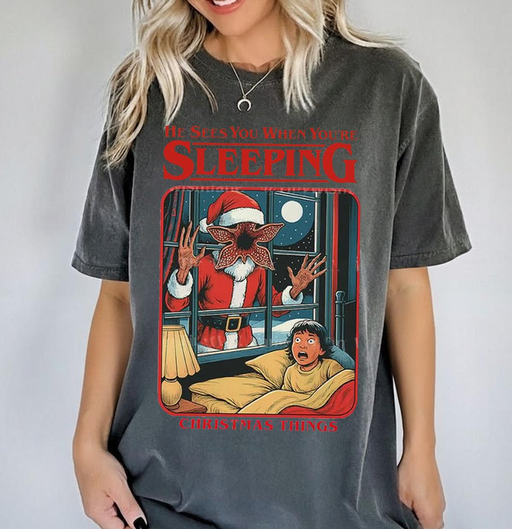 Vintage Creepy Christmas Sweatshirt – Retro Holiday product image 4