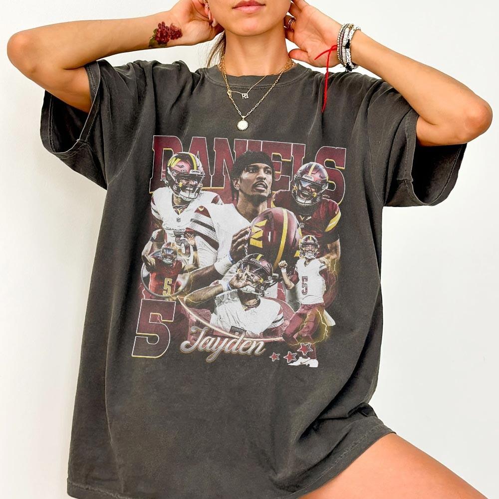 Daniel Vintage Bootleg 90s Football T-Shirt – Washington product image 1