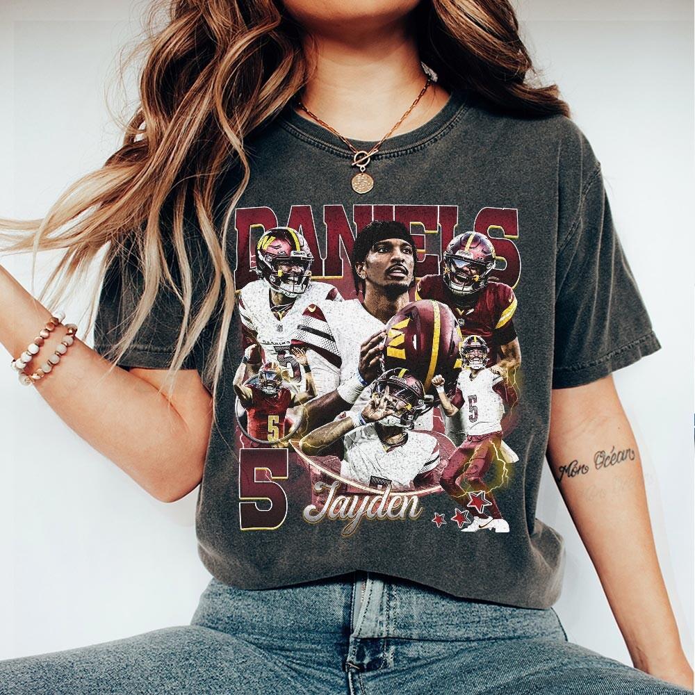 Daniel Vintage Bootleg 90s Football T-Shirt – Washington product image 4
