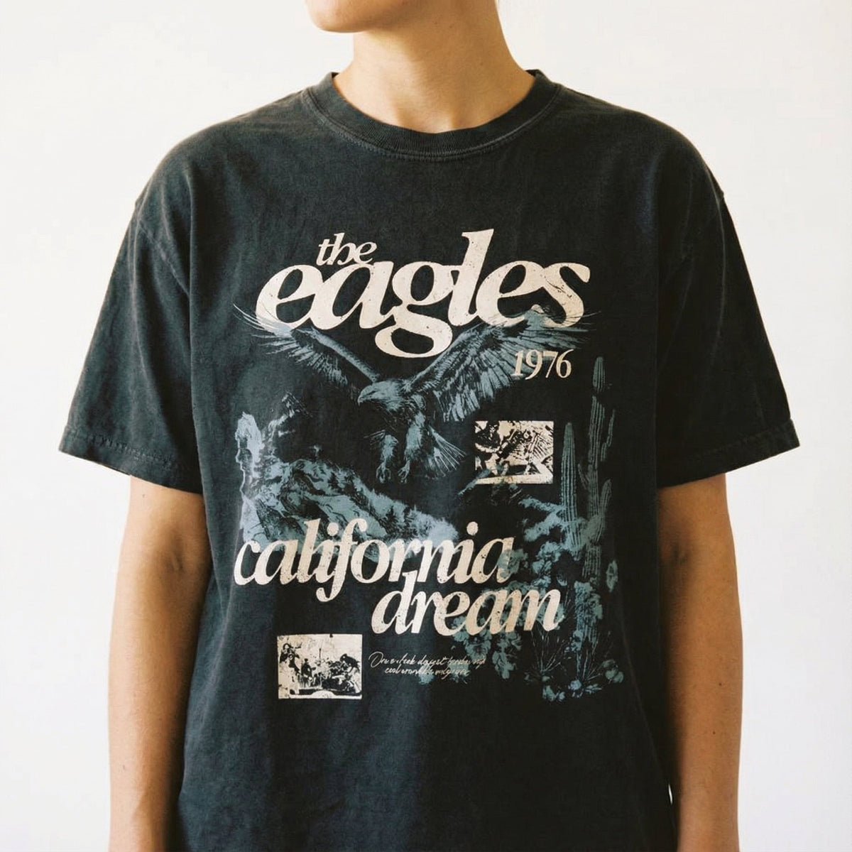 Vintage Eagle Graphic Tee – Aesthetic Retro Screenprint product image 2