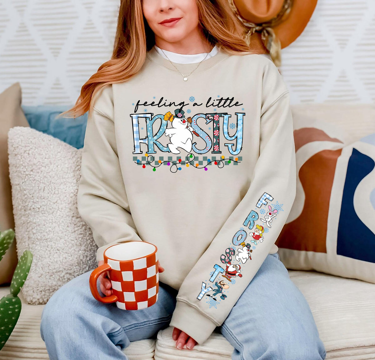 Vintage Frosty the Snowman Sweatshirt Retro Christmas Shirt product image 7