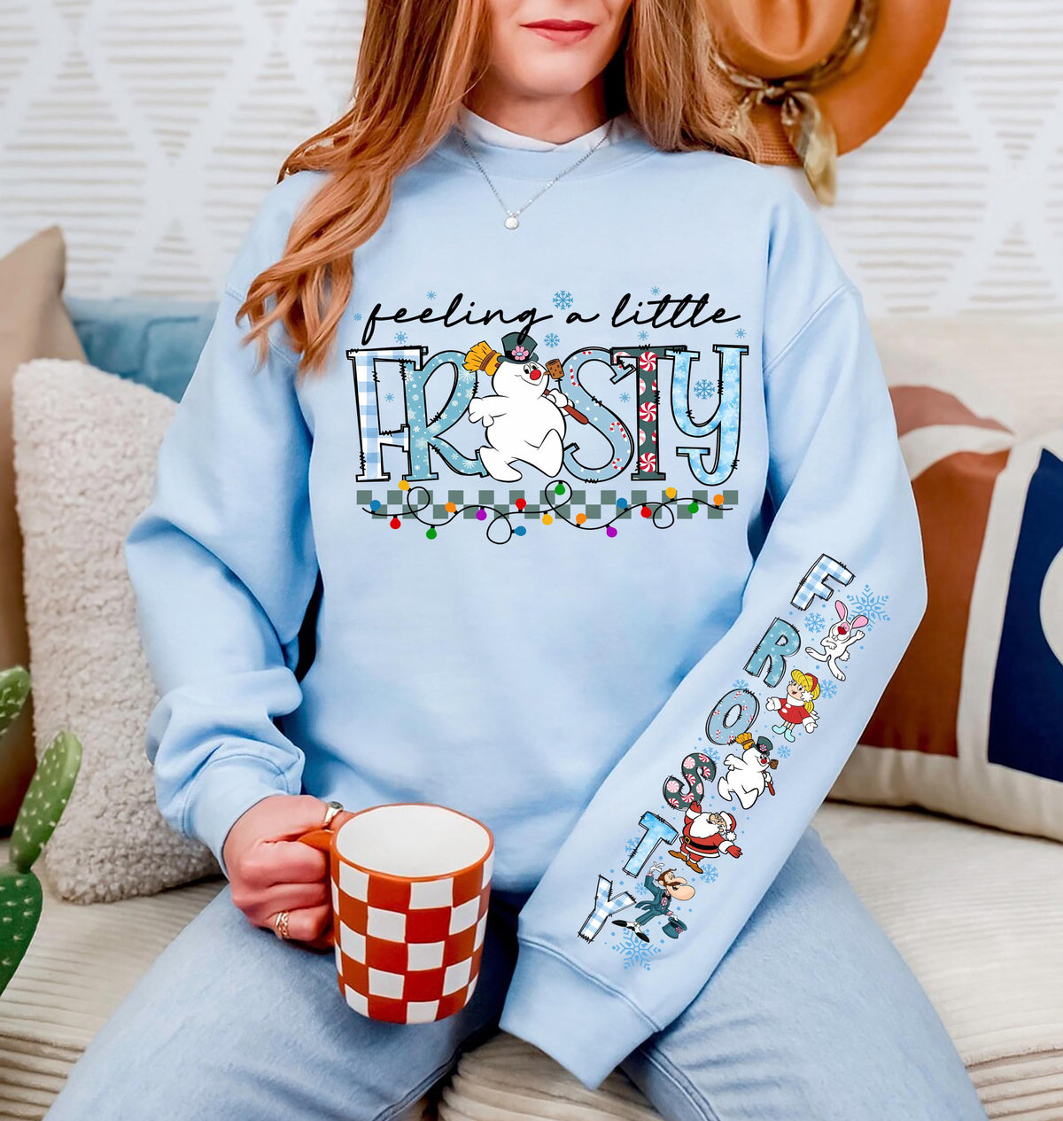 Vintage Frosty the Snowman Sweatshirt Retro Christmas Shirt product image 3