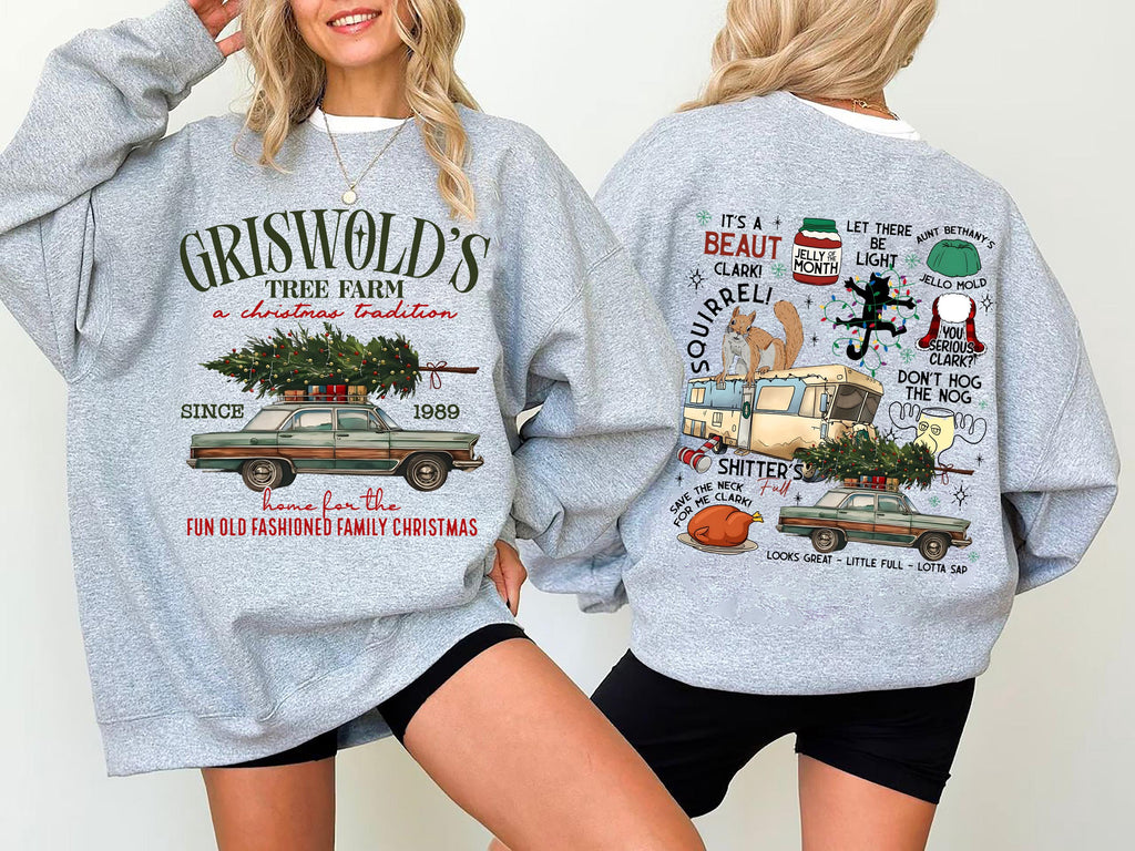 Vintage Griswold Christmas Tree Farm Sweatshirt Fun Old product image 2