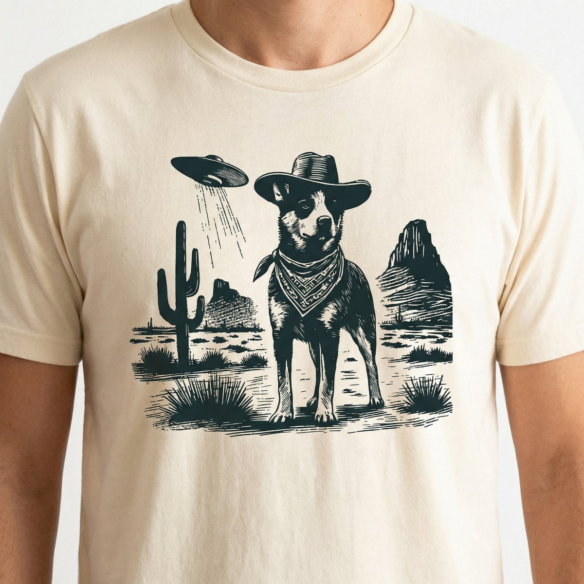 Vintage Heeler UFO T-Shirt - Western Cowboy Australian product image 5