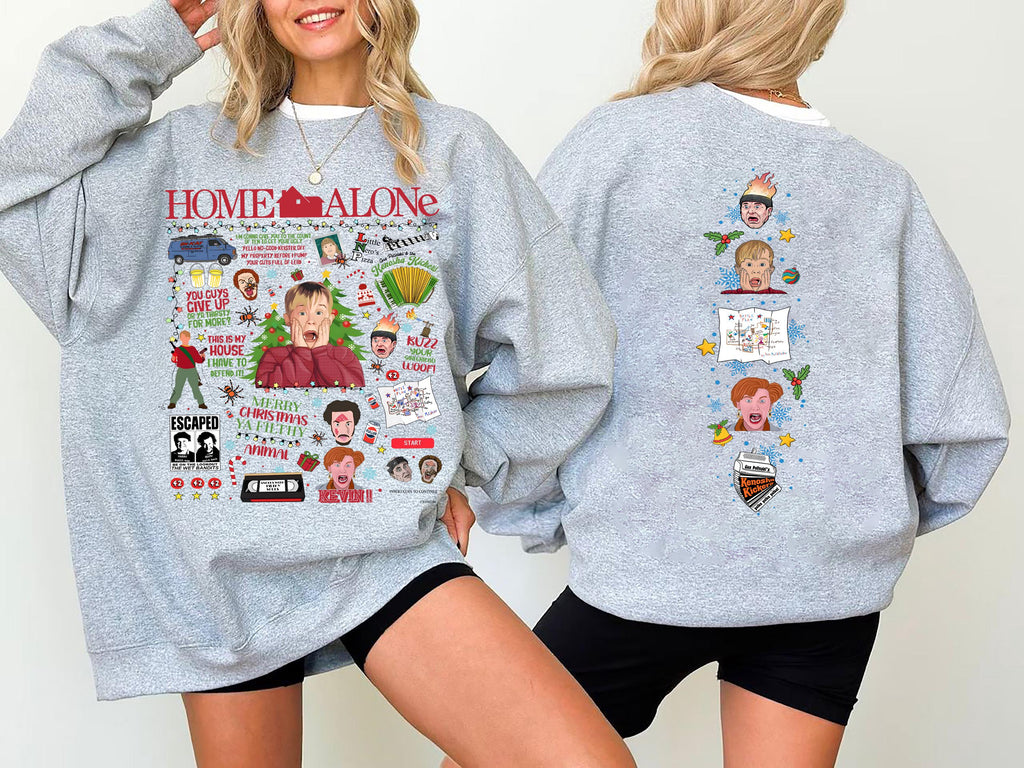 Vintage Home Alone Movie Sweatshirt Retro 90s Christmas product image 4