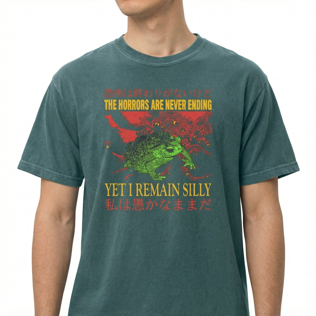 Vintage Japanese Frog Graphic T-Shirt – Dark Aesthetic product image 2