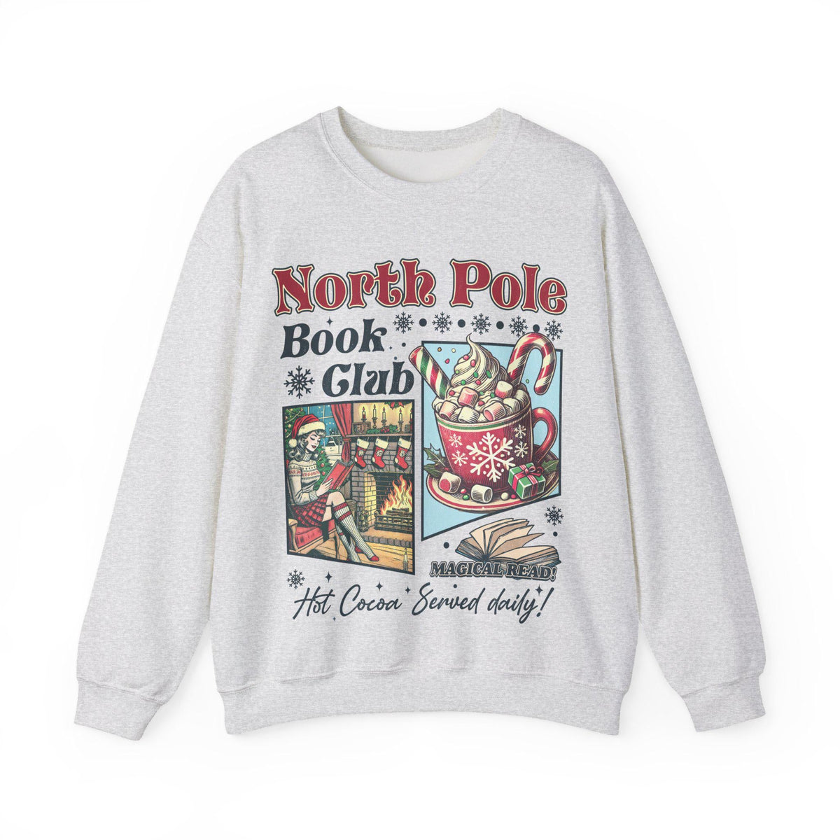 Vintage Look Christmas Sweatshirt 90s North Pole Graphic product image 6