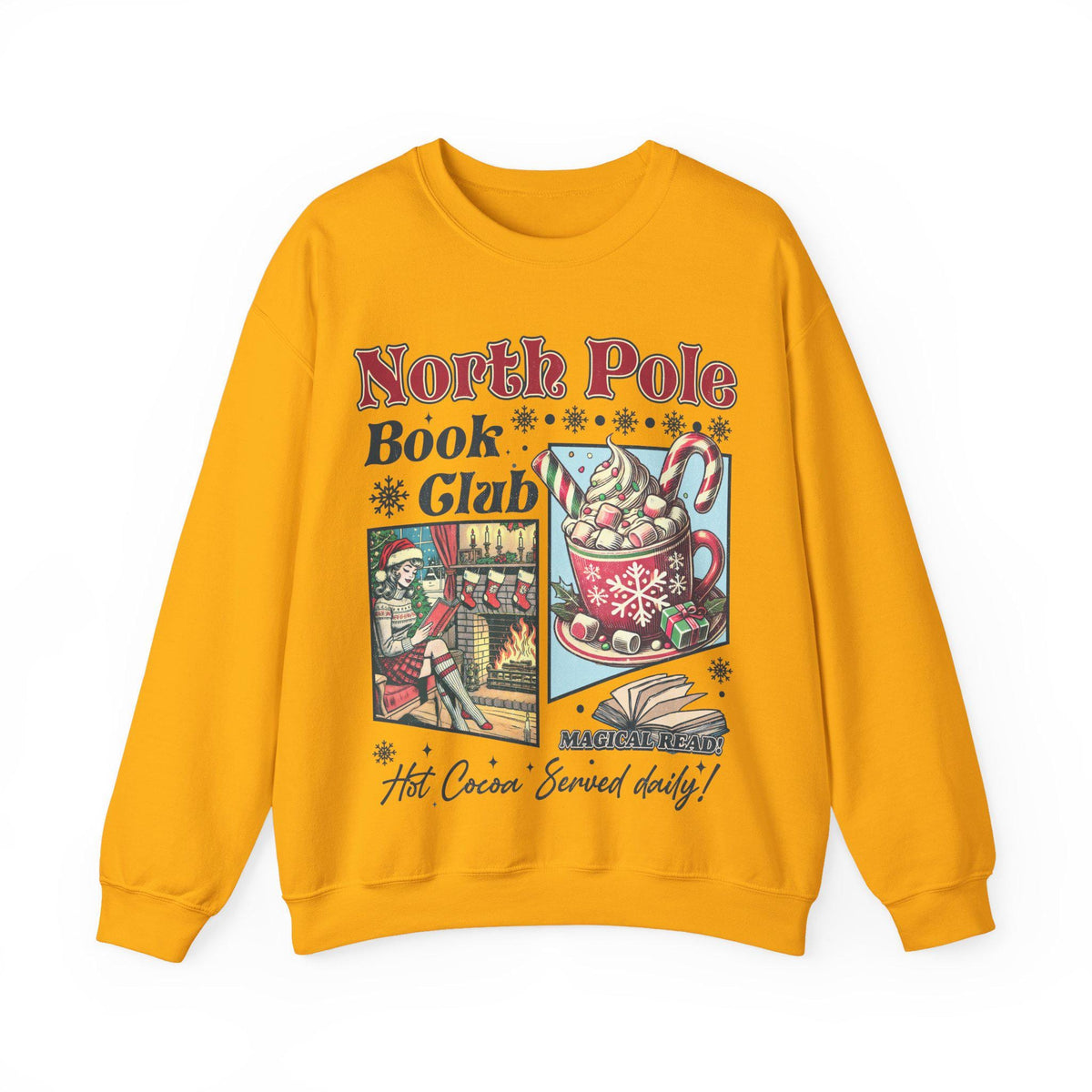 Vintage Look Christmas Sweatshirt 90s North Pole Graphic product image 8