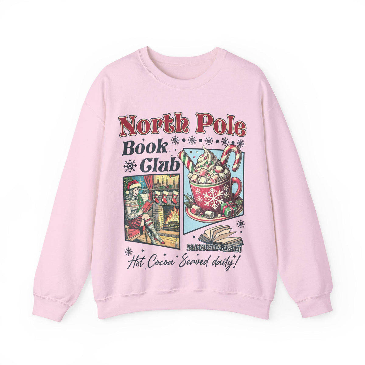 Vintage Look Christmas Sweatshirt 90s North Pole Graphic product image 9