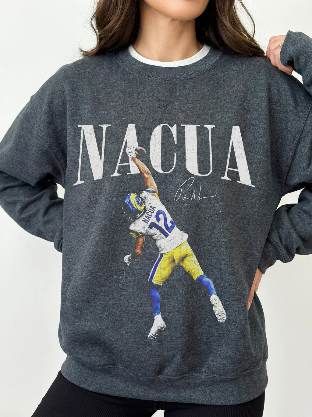 Vintage Nacua 90s Football Graphic T-Shirt – Retro Game Day product image 7