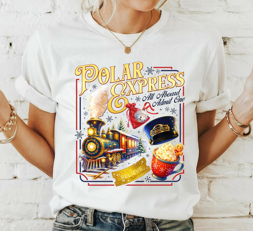 Polar Express Inspired Shirt – Vintage Christmas Train product image 3
