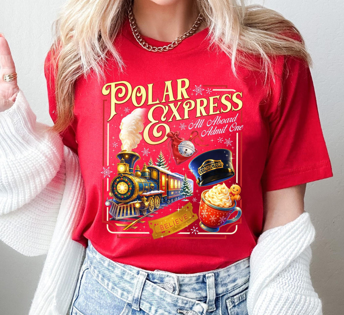 Polar Express Inspired Shirt – Vintage Christmas Train product image 7