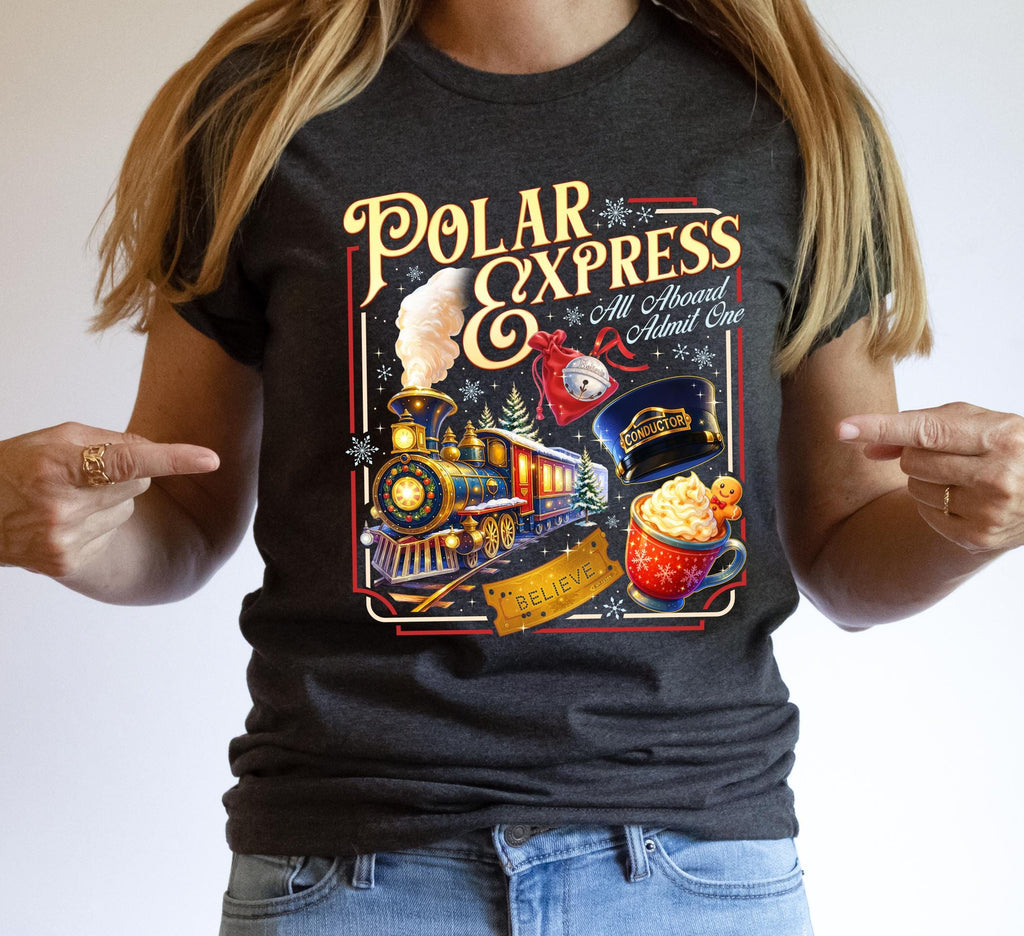 Polar Express Inspired Shirt – Vintage Christmas Train product image 15