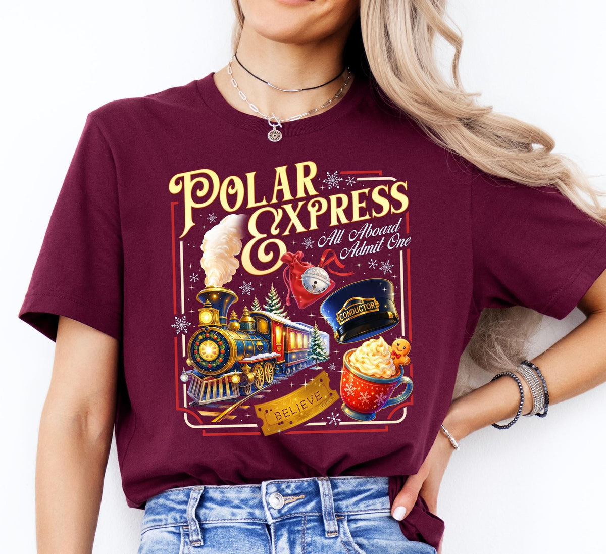 Polar Express Inspired Shirt – Vintage Christmas Train product image 16