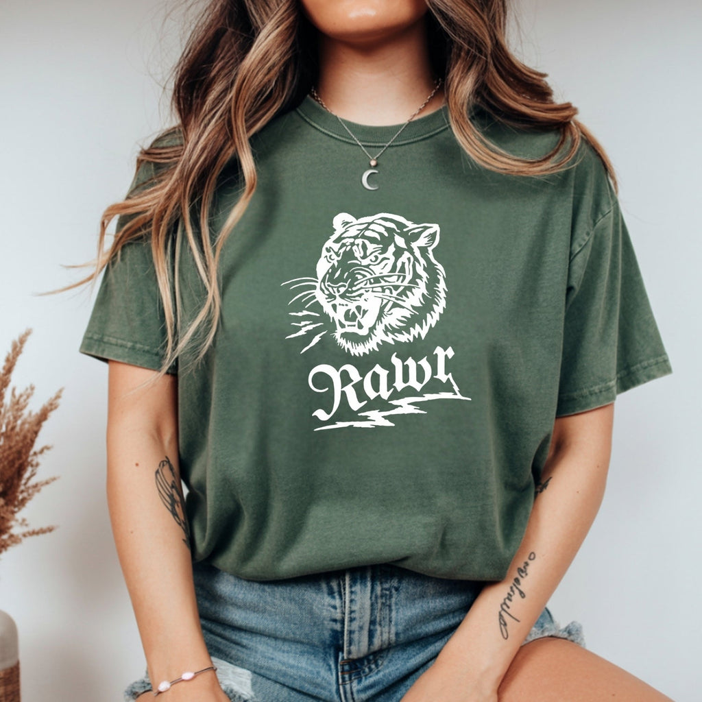 Vintage Rawr Roaring Tiger T-Shirt - Retro 90s Grunge Wild product image 6