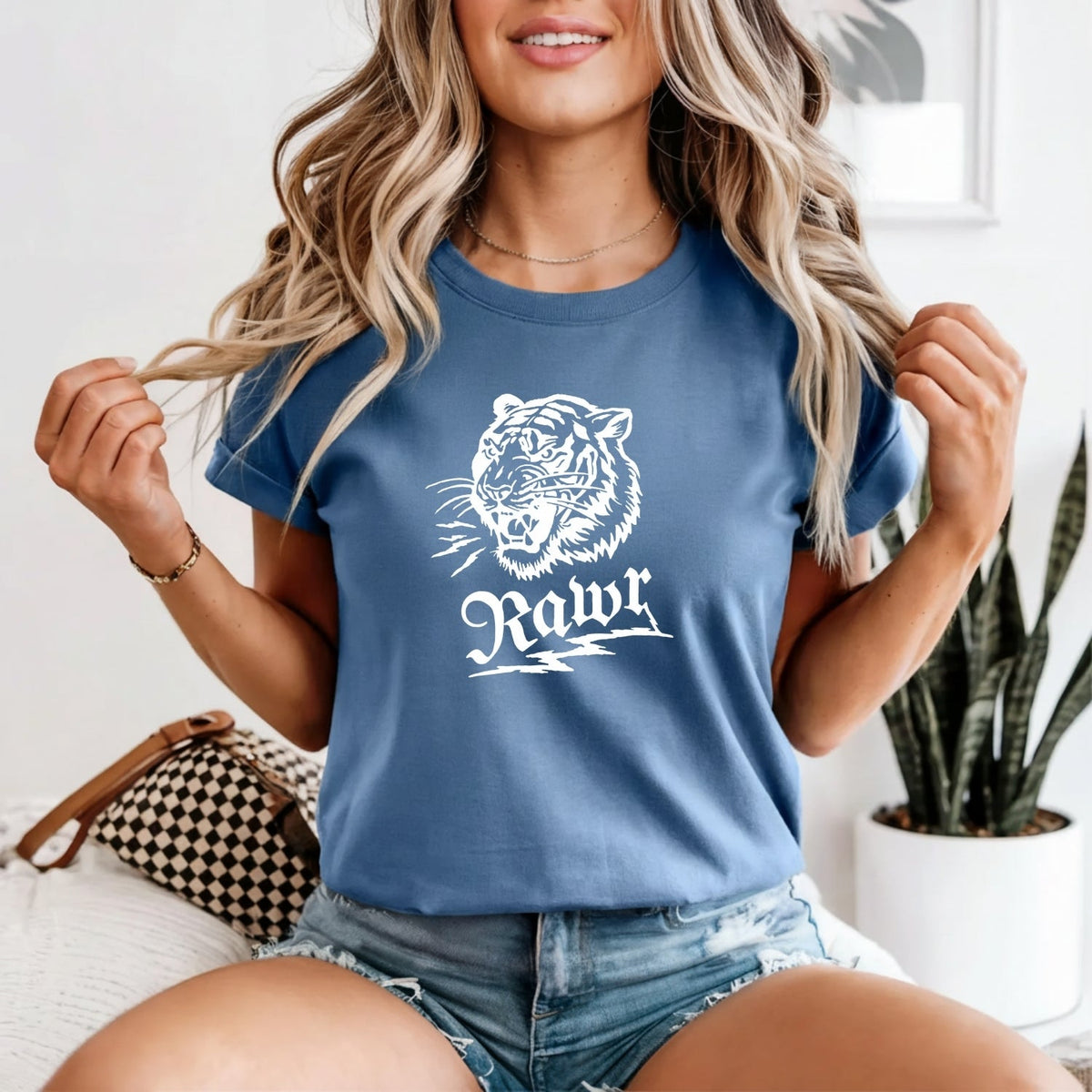 Vintage Rawr Roaring Tiger T-Shirt - Retro 90s Grunge Wild product image 7