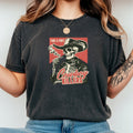 Vintage Skeleton Take A Puff Cowboy T-Shirt - Western Skull product image 1