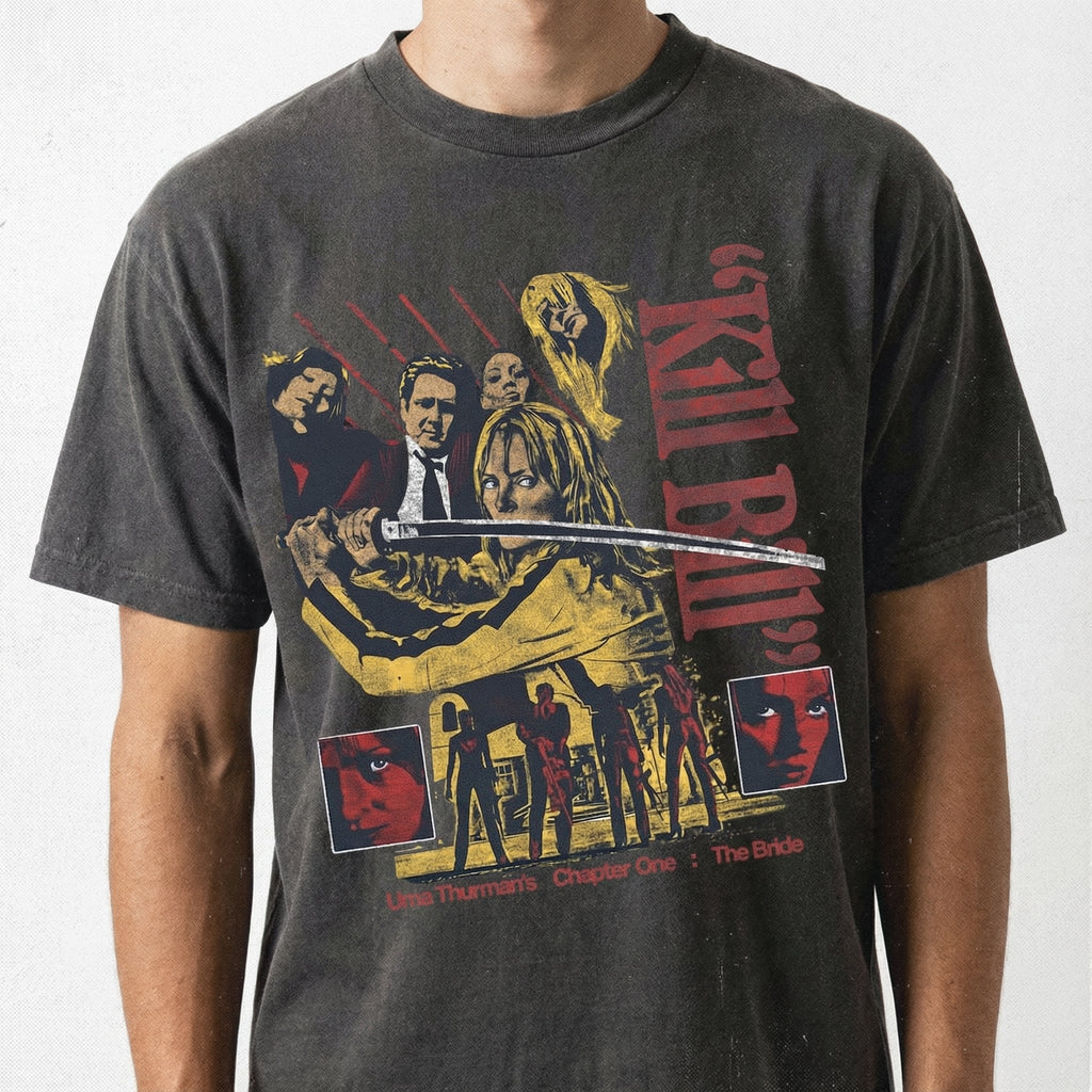 Vintage Samurai Revenge Graphic T-Shirt - Retro Action Film product image 1
