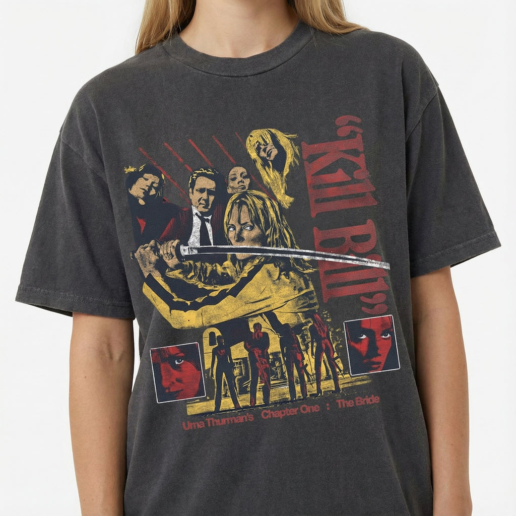 Vintage Samurai Revenge Graphic T-Shirt - Retro Action Film product image 2
