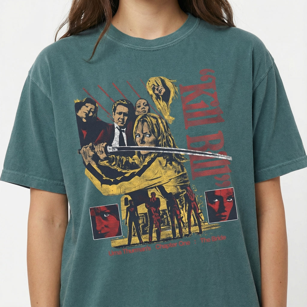 Vintage Samurai Revenge Graphic T-Shirt - Retro Action Film product image 4