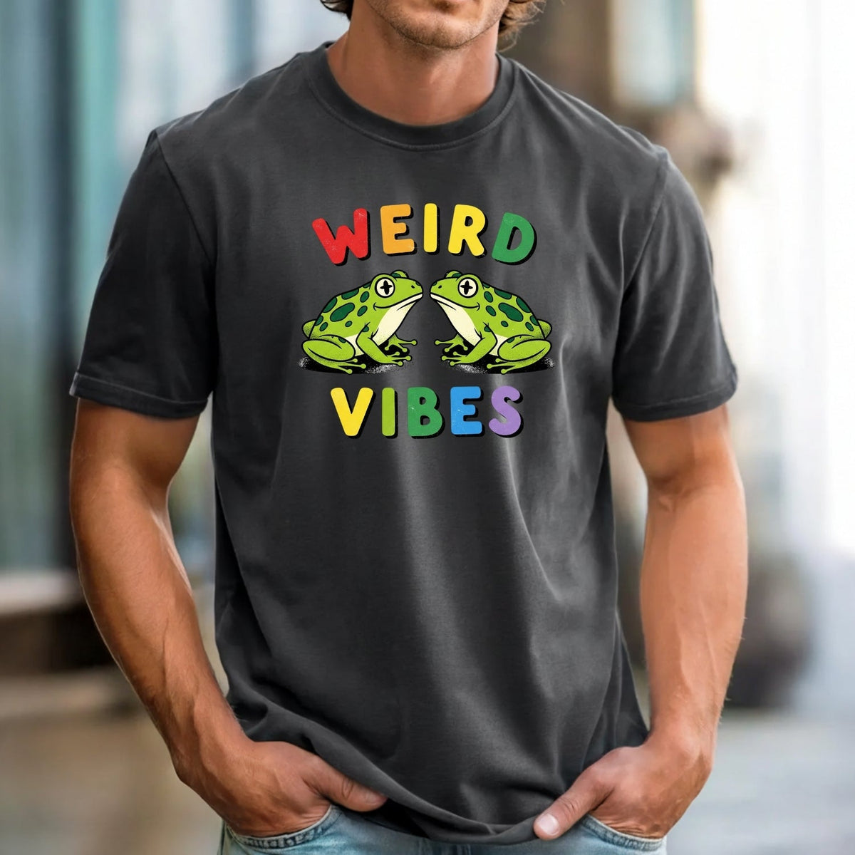 Weird Vibes Frog T-Shirt - Cute Retro Toad Graphic Tee product image 12