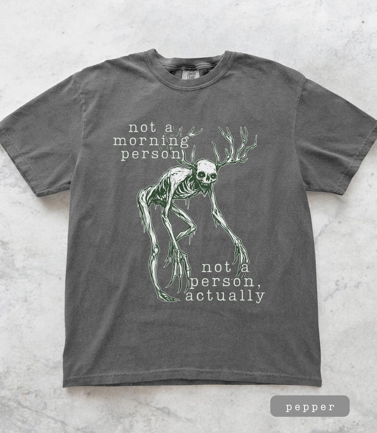 Wendigo Morning Person Graphic T-Shirt - Vintage Sarcastic product image 3