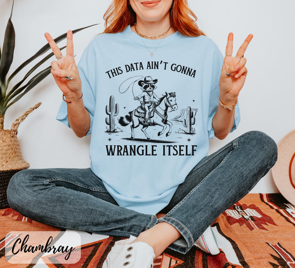 Western Data Analyst T-Shirt – Tech Humor Nerd Gift Tee product image 7