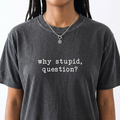 Why Stupid Question Funny Space T-Shirt – Sci-Fi Humor product image 1