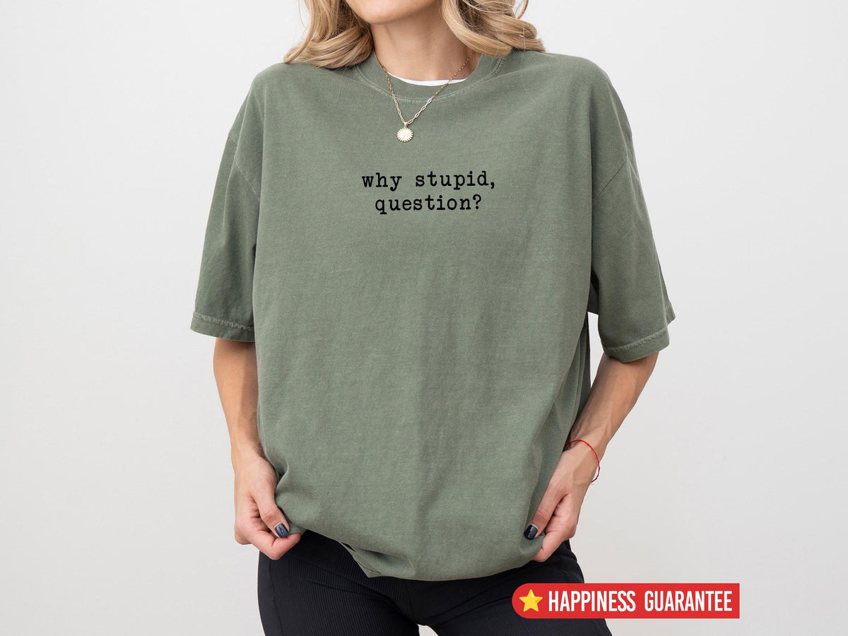 Why Stupid Question Funny Space T-Shirt – Sci-Fi Humor product image 3