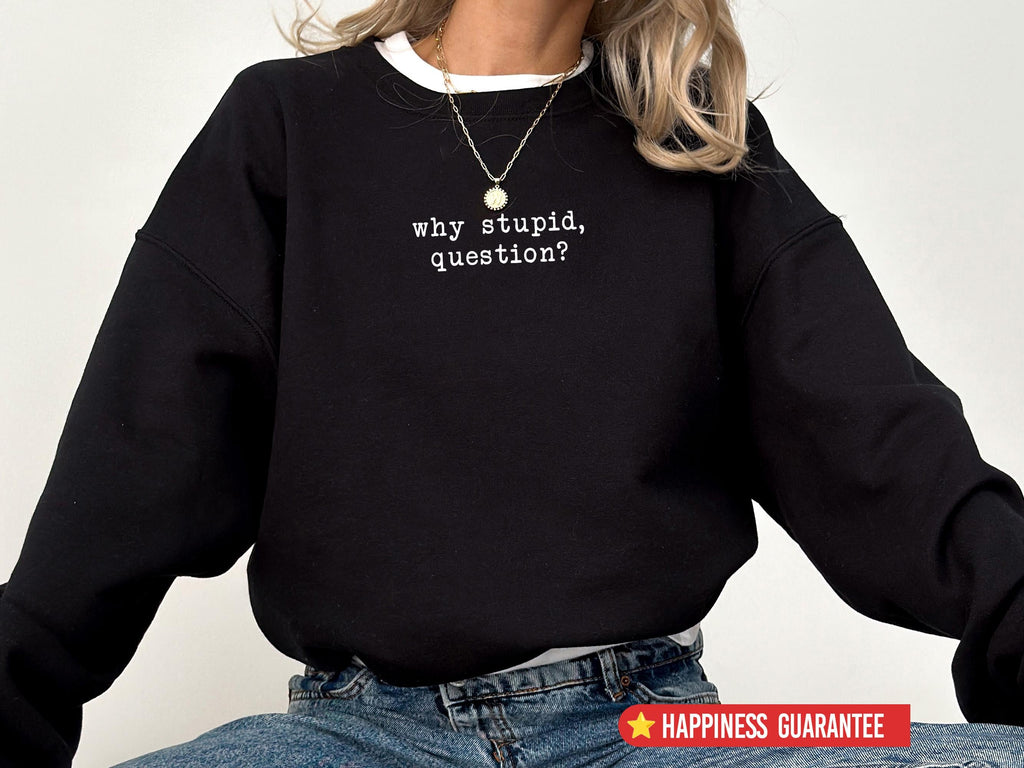 Why Stupid Question Funny Space T-Shirt – Sci-Fi Humor product image 6