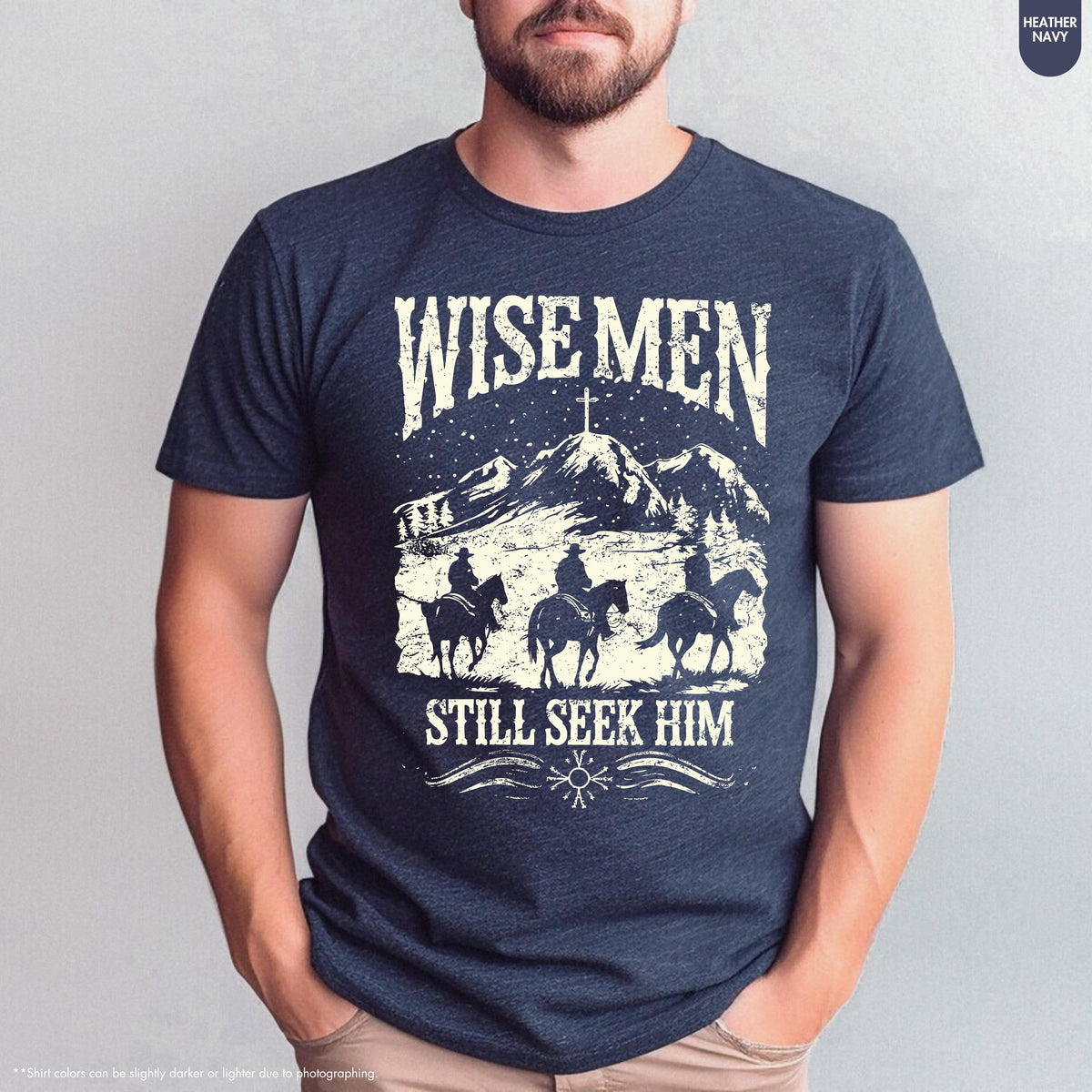 Wise Men Still Seek Him T-Shirt – Cowboy Christian product image 2