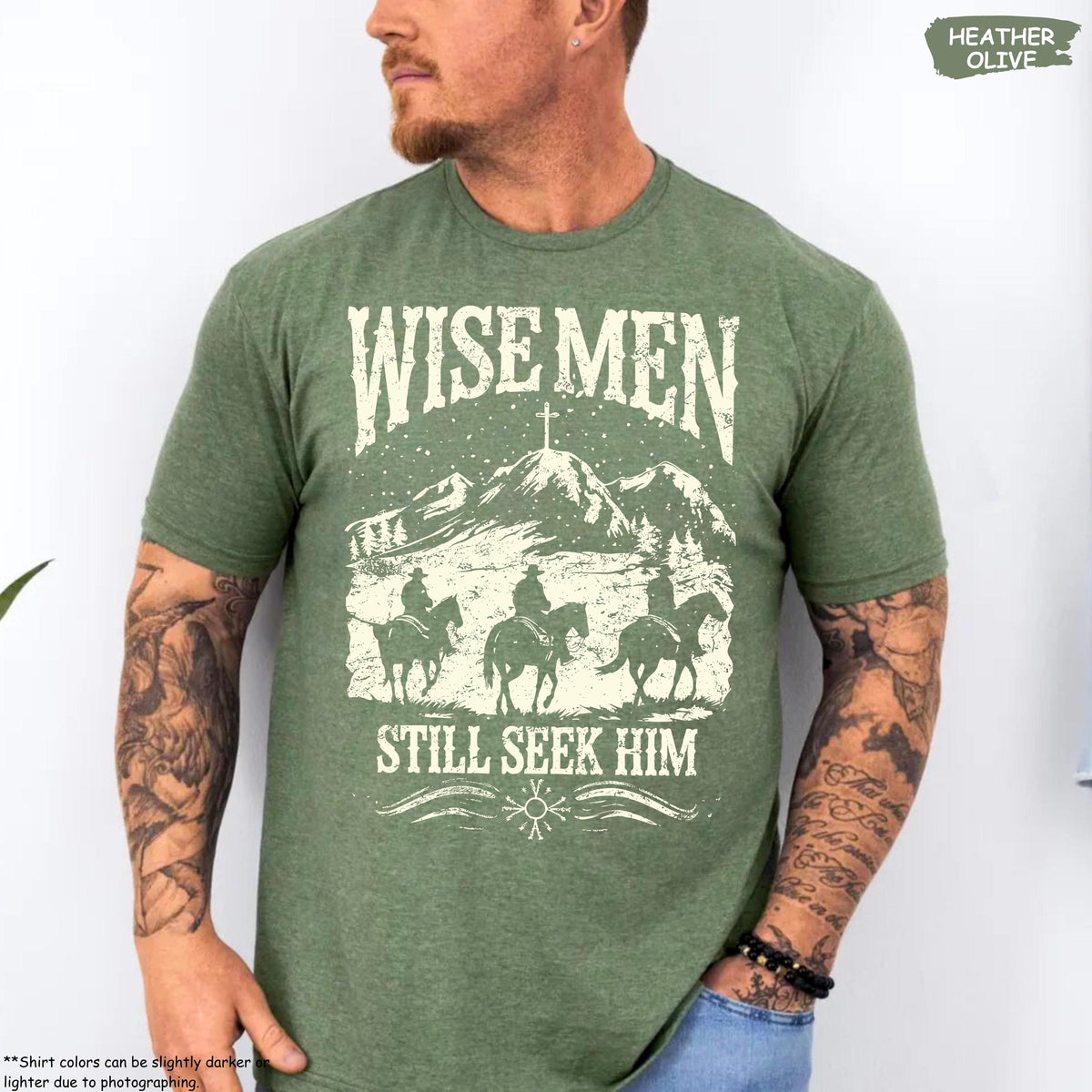 Wise Men Still Seek Him T-Shirt – Cowboy Christian product image 4