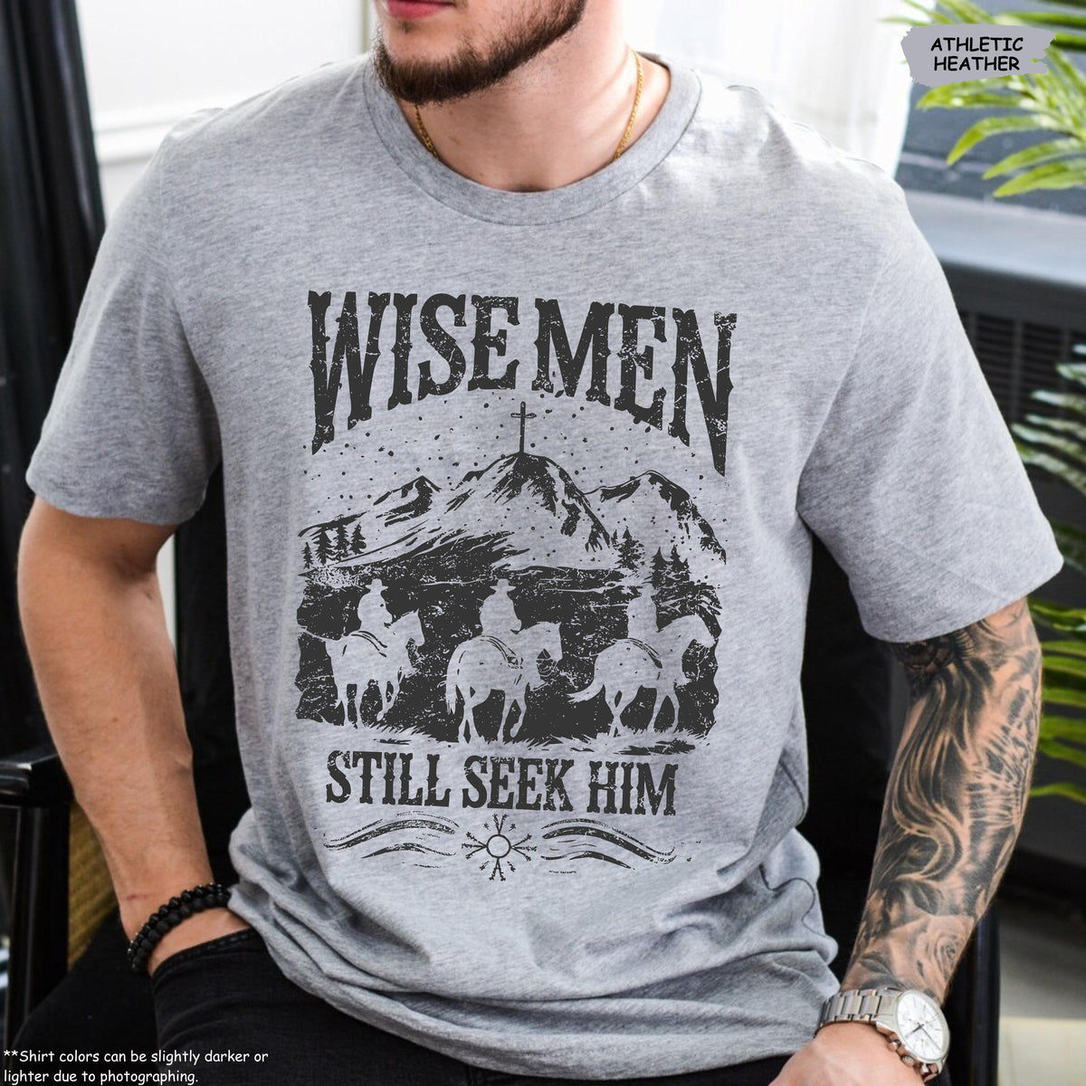 Wise Men Still Seek Him T-Shirt – Cowboy Christian product image 5