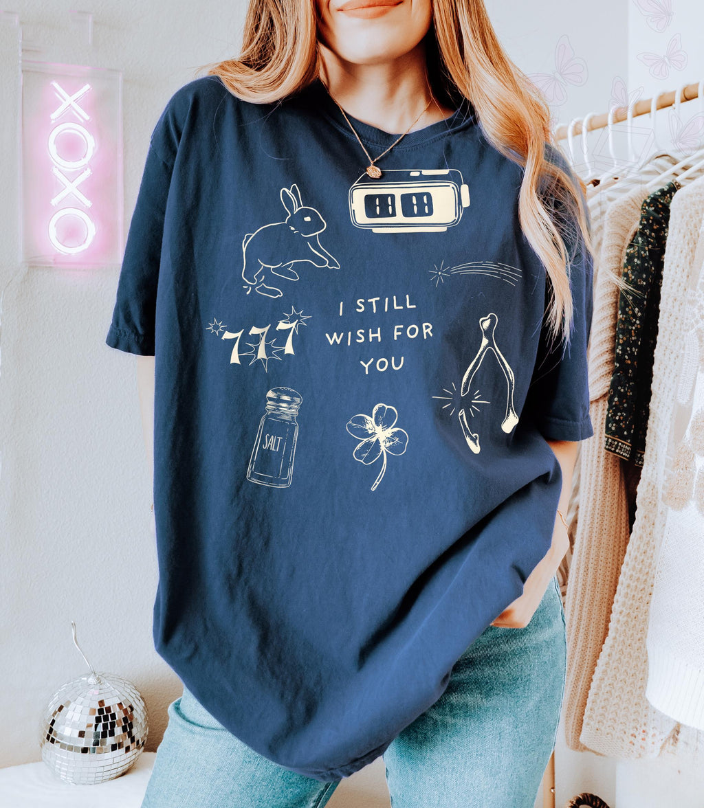 Wishbone Lucky Charm Graphic T-Shirt – Aesthetic Collage Tee product image 2