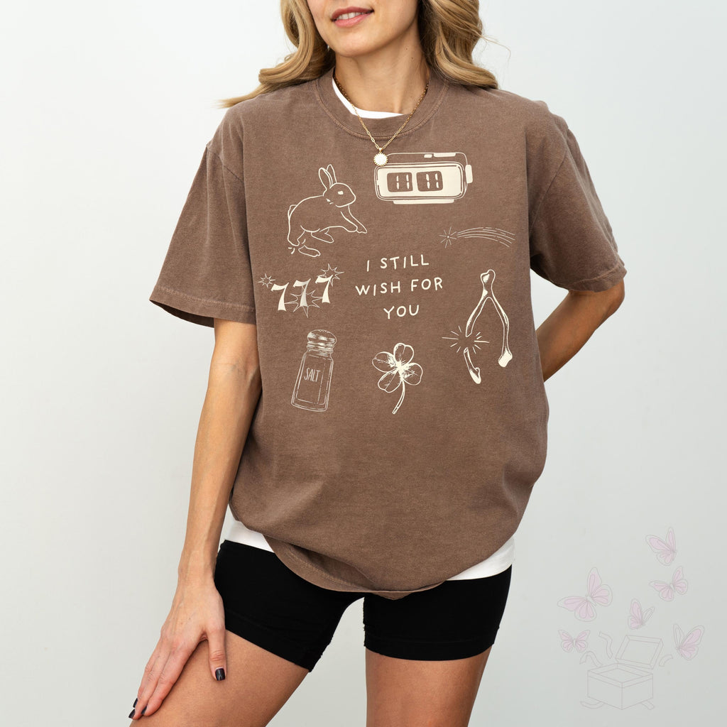 Wishbone Lucky Charm Graphic T-Shirt – Aesthetic Collage Tee product image 6
