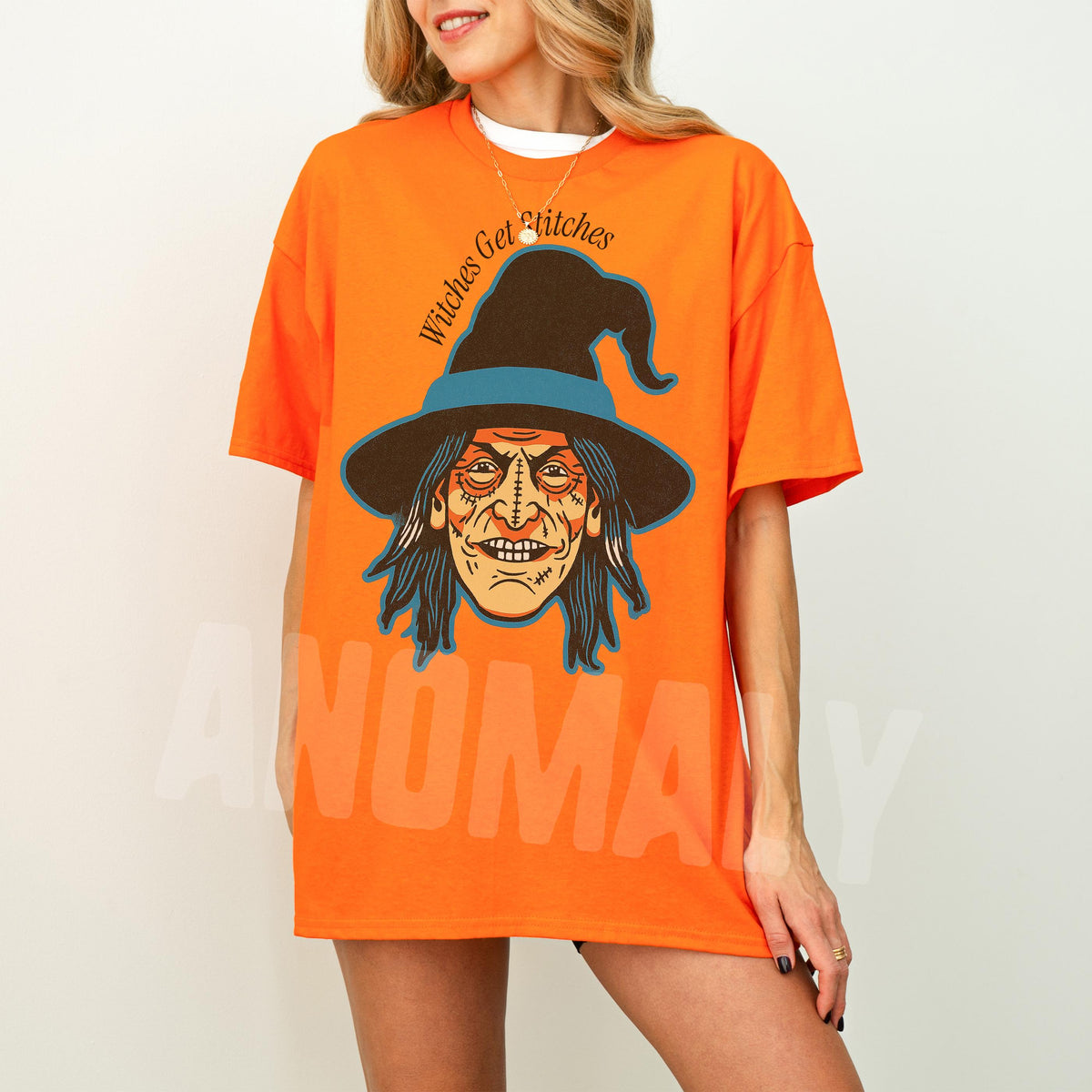 Funny Witch Graphic Tee – Gets Stitches T-Shirt product image 7