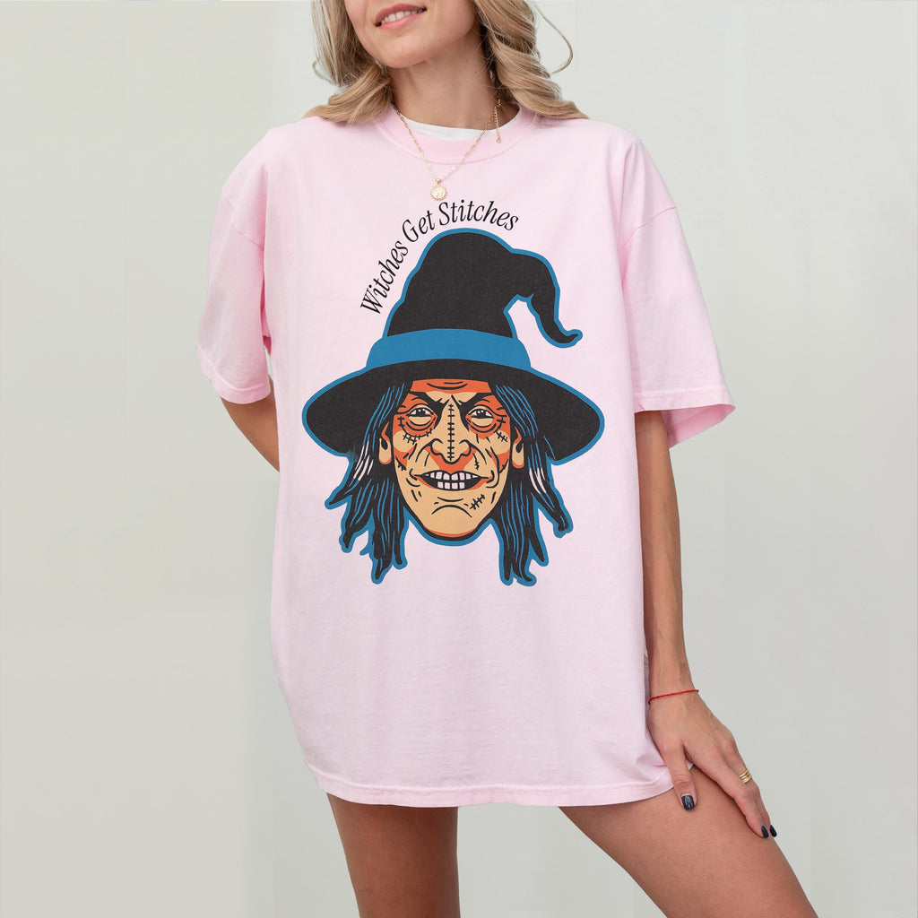 Funny Witch Graphic Tee – Gets Stitches T-Shirt product image 8