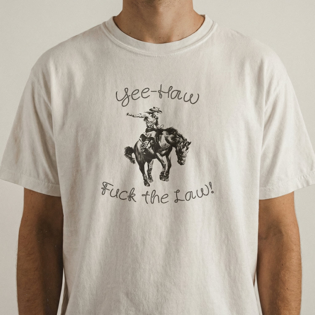 Yee Haw Outlaw Graphic T-Shirt – Funny Western Cowgirl Tee product image 2