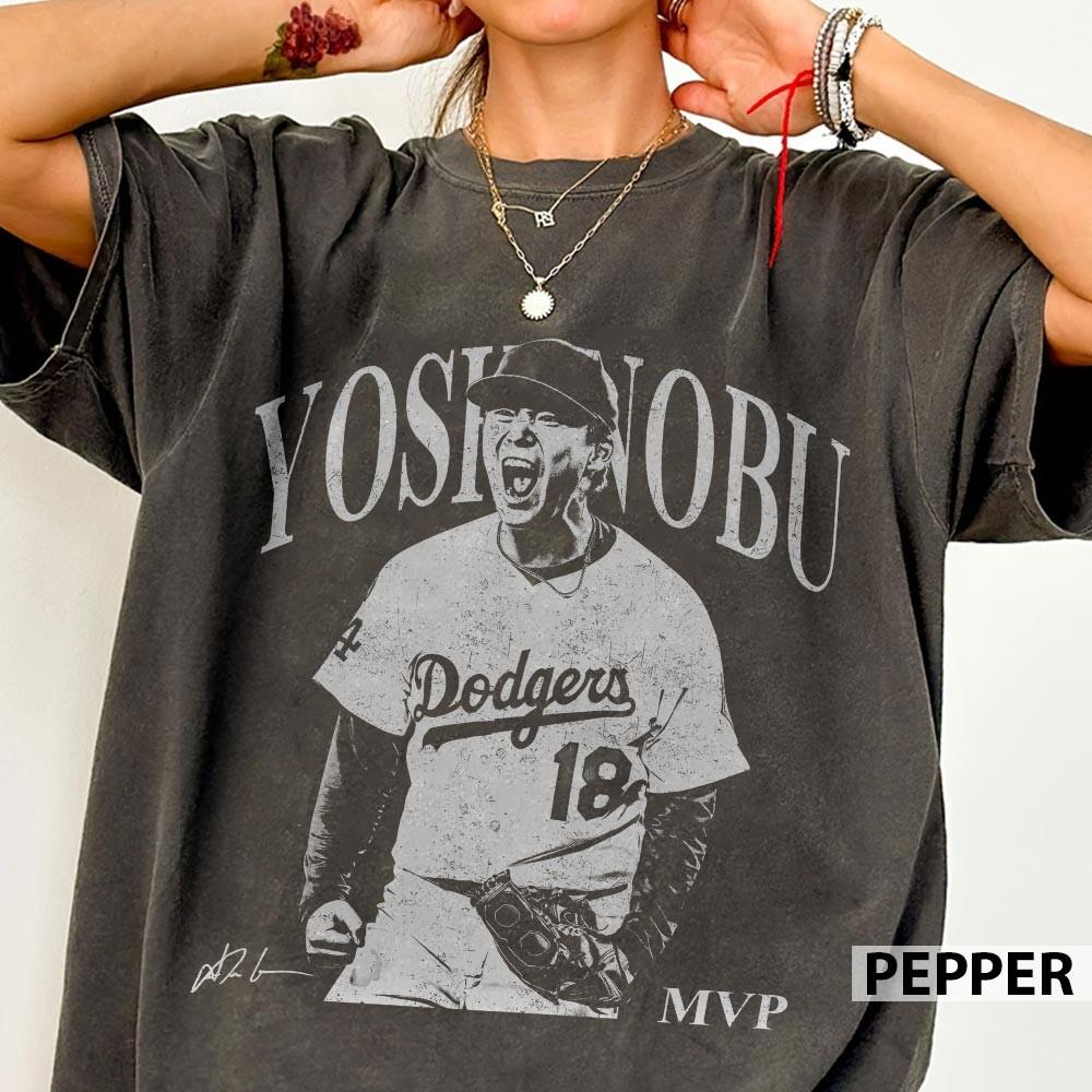 Yoshinobu Baseball MVP Vintage T-Shirt – Retro Player Tee product image 1