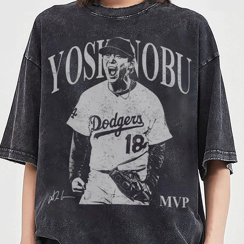 Yoshinobu Baseball MVP Vintage T-Shirt – Retro Player Tee product image 3